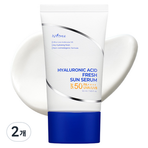 이즈앤트리 히알루론산 프레쉬 선 세럼 SPF50+ PA++++, 50ml, 2개