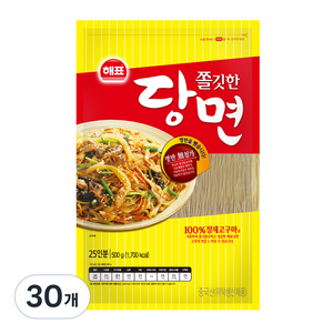 해표 쫄깃한 당면, 500g, 30개