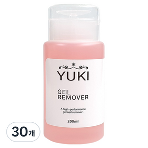 유키 펌프형 젤 리무버, 30개, 200ml
