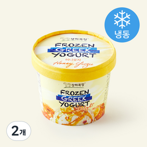 상하목장 프로즌 그릭요거트 Delight 허니유자 샤베트 (냉동), 2개, 1개입, 350ml