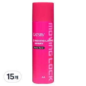 갸스비 무빙 락 엑스트라 하드 스프레이, 230ml, 15개