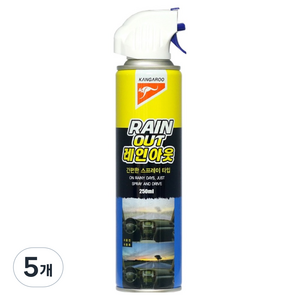 캉가루 레인아웃 자동차 유리 코팅제, 5개, 250ml