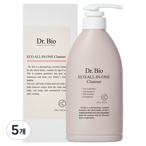 닥터바이오 에코 올인원 클렌저 워시, 250g, 5개