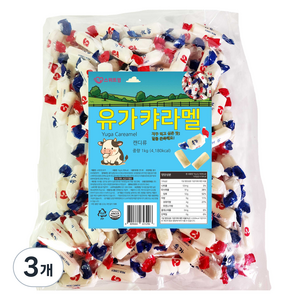 스위트영 유가 캬라멜, 1kg, 3개