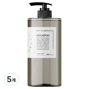 살림백서 오브제 퍼퓸 샴푸 라벤더퍼퓸, 5개, 1L