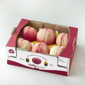 금호농협 영천 아삭한복숭아, 1개, 1.8kg(5~7입)
