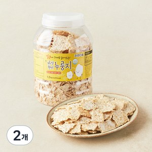 자연다움 쌀눈이 살아있는 국내산 바삭 현미누룽지, 1.2kg, 2통