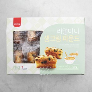 삼립 리얼 미니 생크림 파운드, 36g, 20개입, 1개 골드박스 특가