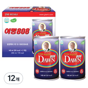 여명808 숙취해소음료, 140ml, 12개