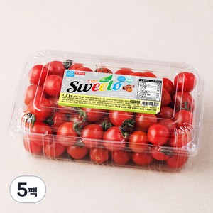 스윗토 스테비아 대추방울토마토, 1.2kg, 5팩