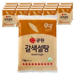 큐원 갈색설탕, 1kg, 20개
