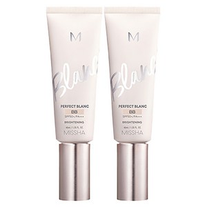 미샤 M 퍼펙트 블랑 비비크림 SPF50+ PA+++, 22호 베이지, 40ml, 2개