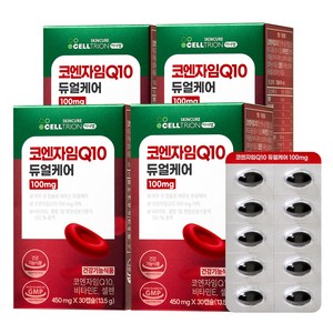 이너랩 코엔자임Q10 듀얼케어 100mg, 30정, 4개