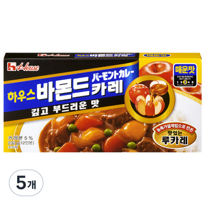 하우스푸즈 바몬드 고형카레 매운맛, 230g, 5개
