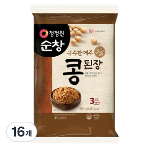 청정원순창 콩된장, 16개, 900g