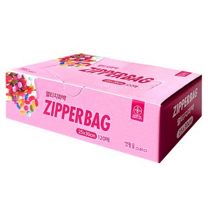생활을그리다 투명 멀티 지퍼백, 대(L), 120개입, 1개