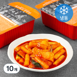 무꼬뭐꼬 추억의 궁물떡볶이 추억맛 (밀떡) (냉동), 600g, 10개