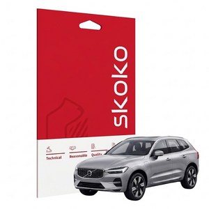 스코코 볼보 XC60 2차 페이스리프트 초고화질 트루컬러 AR 네비게이션 + 2열 공조기 액정보호필름 세트, 단품