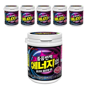 롯데웰푸드 졸음번쩍 에너지껌, 87g, 6개