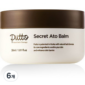 퓨토 유아용 시크릿 아토밤, 30ml, 6개