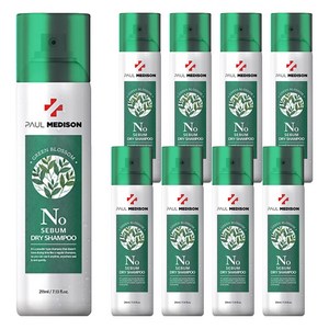 폴메디슨 시그니처 노세범 드라이 샴푸 그린블라썸향, 211ml, 9개