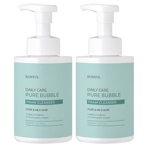 은율 데일리케어 퓨어 버블 약산성 폼클렌징, 500ml, 2개
