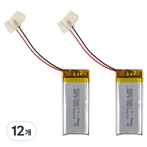 컴스 602045 충전지 3.7V 500mAh 리튬폴리머 배터리, CP914, 12개