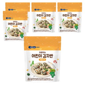 베베쿡 처음먹는 어린이 김자반, 해물야채, 25g, 5개