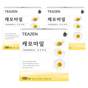 티젠 캐모마일차 티백, 1g, 100개입, 3개