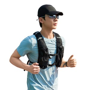 하디로어 퍼포먼스 런닝 베스트, 1개, 블랙