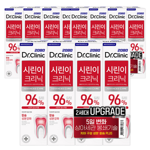 2080 닥터크리닉 시린이치약 투, 140g, 12개