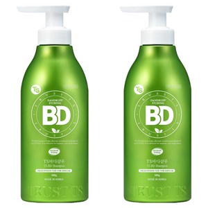 TS 비디 비듬샴푸 상큼한 오렌지향, 500g, 2개