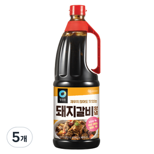 청정원 돼지갈비양념, 2kg, 5개