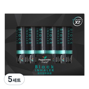 페퍼민트필드 태국 야돔 블랙 인헤일러 기프트 패키지 6개입, 5세트