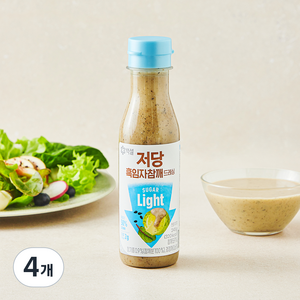 백설 저당 흑임자참깨 드레싱, 245g, 4개