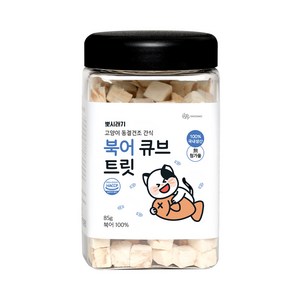 뽀시래기 고양이 동결건조 간식 큐브 트릿, 북어, 85g, 1개