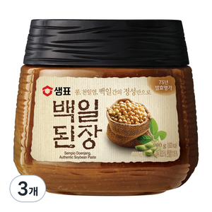 샘표 백일된장, 900g, 3개