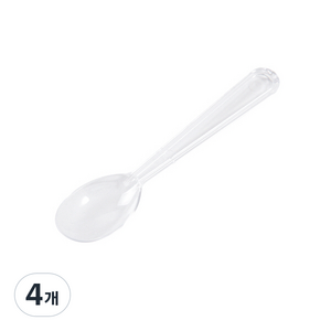 봄91 SP 투명 아이스크림 스푼 소 9 x 1.9 cm, 200개입, 4개