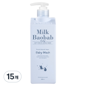 밀크바오밥 베이비 올인원 워시, 500ml, 15개