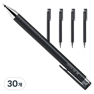 파이롯트 쥬스업 젤잉크 중성 노크펜 0.4mm, 블랙, 30개