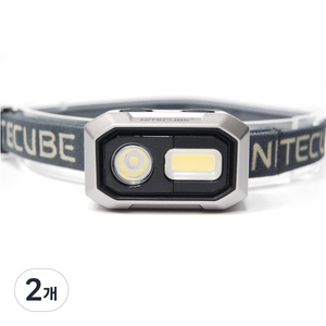 나이트큐브 하이브리드 LED 헤드랜턴 NH-04, Black, 2개