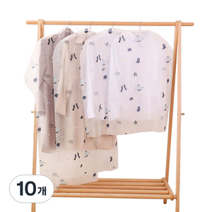 디엠코퍼레이션 알럽홈 심플 패턴 행거커버 옷커버 TYPE1 60 x 100 cm, 10개, 1개입