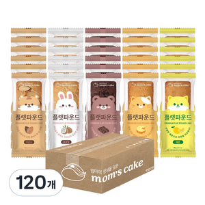 맘스케이크 플랫파운드 혼합세트, 120개, 50g