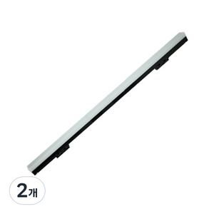 빅토리라이팅 LED 사각 슬림 레일등 주광색 1200mm 30W, 블랙, 2개