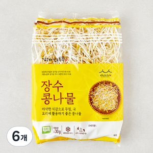 김구원선생 GAP 인증 장수 콩나물, 600g, 6개