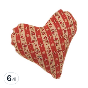 리빙데코 하트집게 좌, 멜론스트라이프, 6개