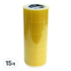 빅드림 THE 튼튼한 박스테이프 중포장용 63MIC 48mm x 40m, 투명, 15개