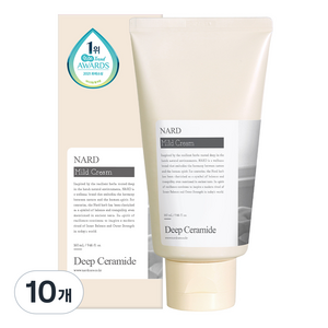 나드 마일드 고보습 세라마이드 바디 얼굴 크림, 160ml, 10개