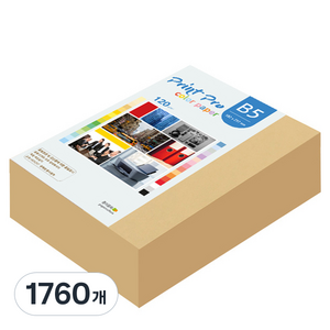 종이문화 프린트 프로 칼라복사지 No 04 버프 120g, 1760개, B5