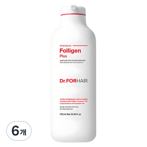 닥터포헤어 폴리젠 플러스 샴푸, 750ml, 6개